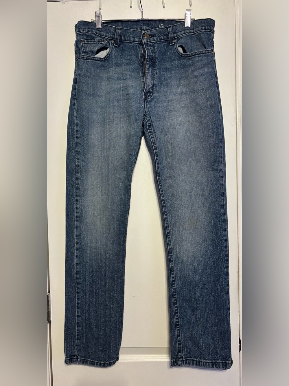 George Men's Straight-Leg Jeans in Faded Blue